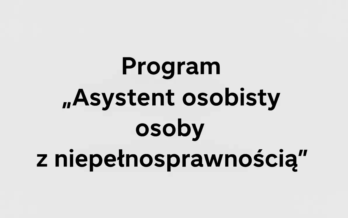 Zdjęcie do "Asystent osobisty osoby z niepełnosprawnością&rdquo;