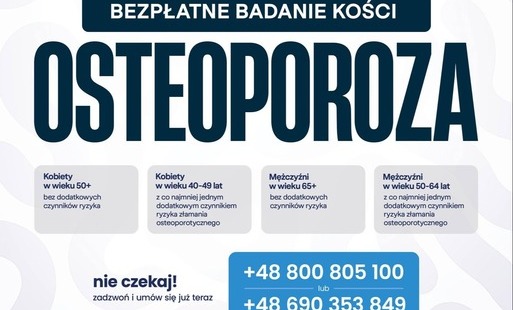 Zdjęcie do Bezpłatne badania w kierunku osteoporozy