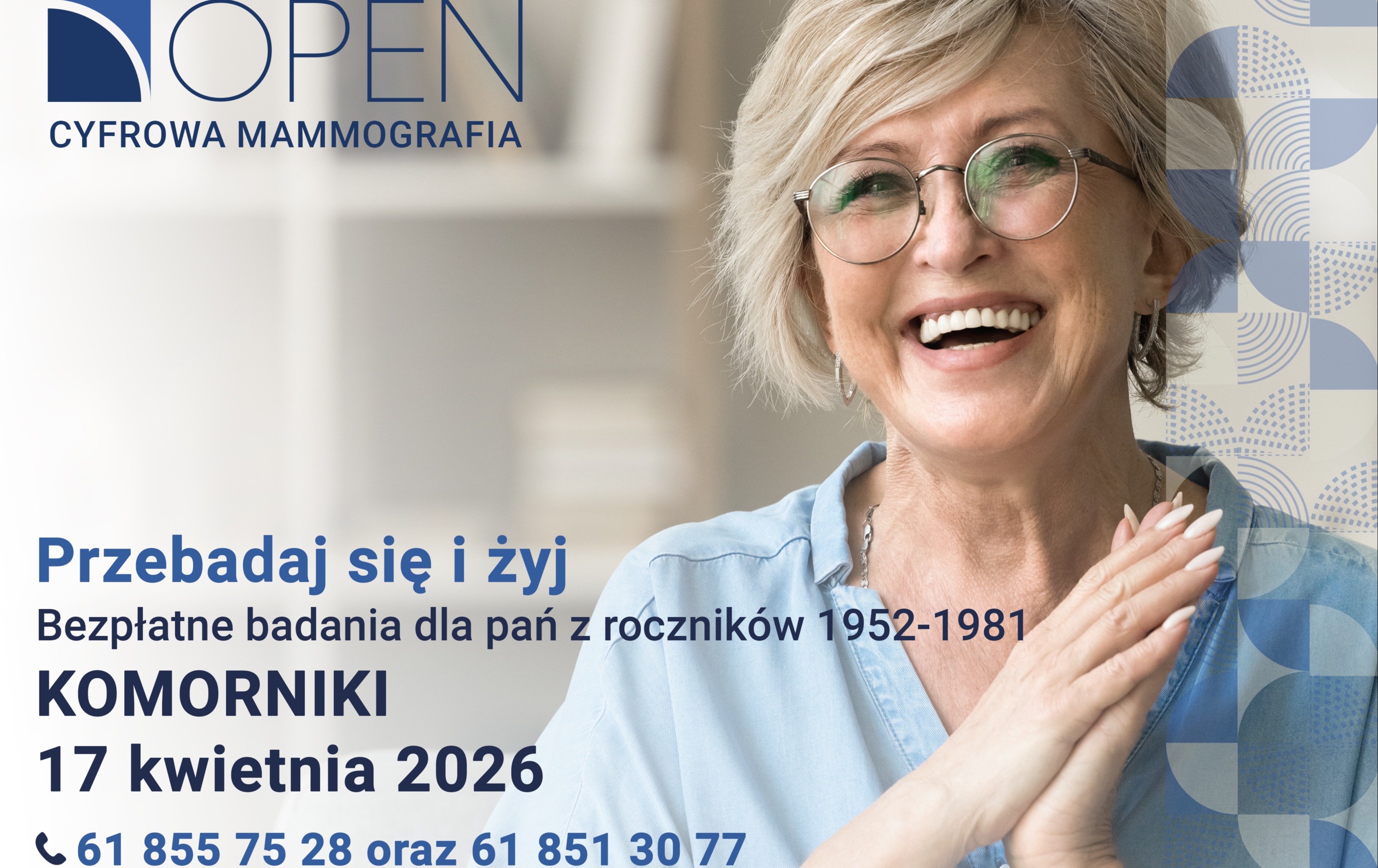 Zdjęcie do Bezpłatne badania mammograficzne &ndash; kwiecień 2026